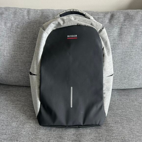 NWOT Ruigor Link 39 Anti-Theft Smart Laptop Backpack USB TSA Ready Grey / Black‎ - Picture 7 of 14